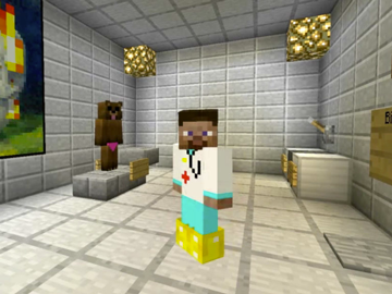 Minecraft image courtesty Eighth Wonder via YouTube